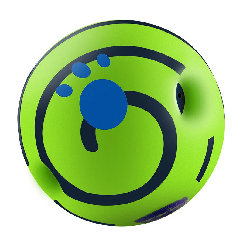 Interactive wobble giggle ball toy for dog enrichment and active play