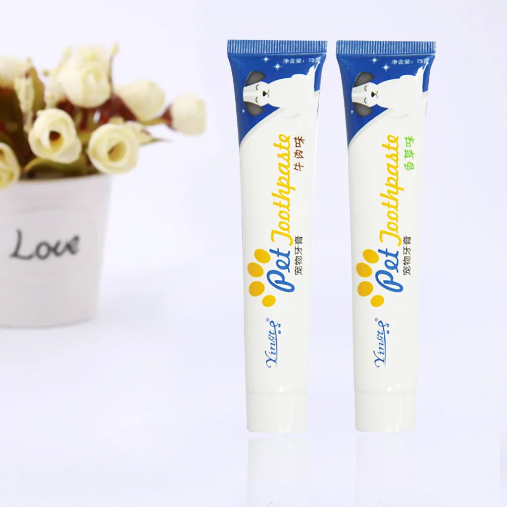 New Pet Enzymatic Toothpaste For Dogs Helps Reduce Tartar And Plaque Helps Reduce Tartar And Plaque Buildup Perros Productos