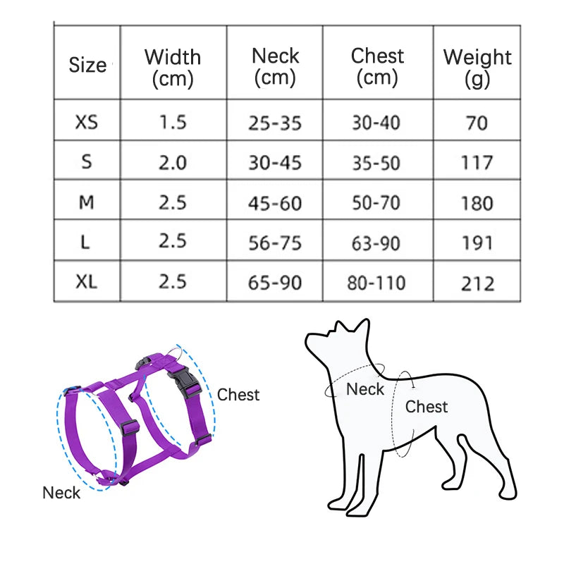 Adjustable Soft Lightweight H-shaped Dog Harness Washable Outdoor Traveling Explosion-proof Harness for Dog Arnés Para Perro