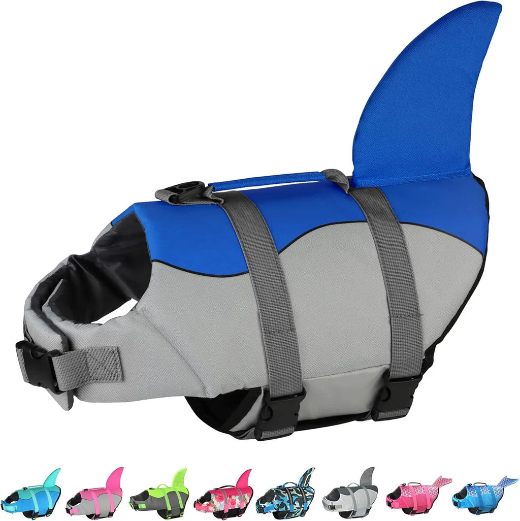 Pet life jacket dog outdoor swimming shark large dog