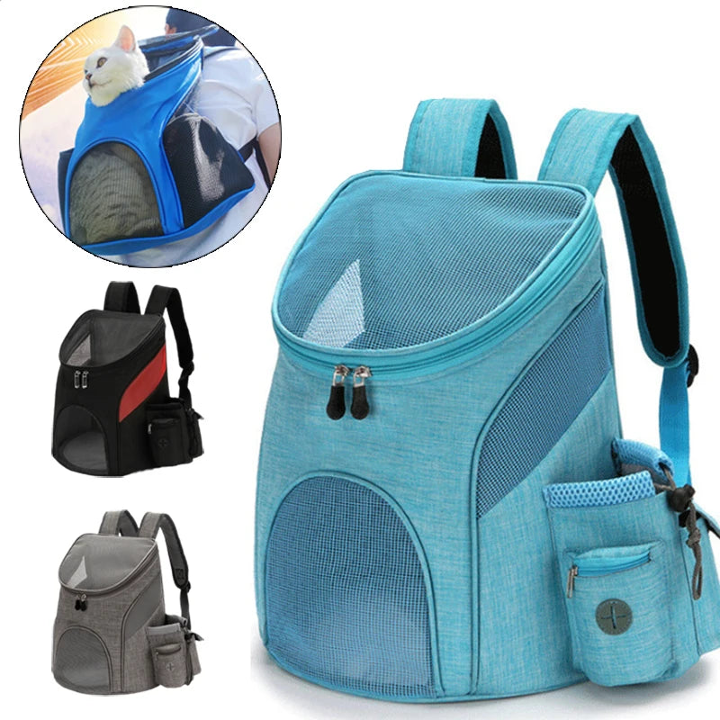 Summer Mesh Pet Dog Backpack Outdoor Travel Breathable Puppy Cat Carrying Bags for Small Dogs Carrier Pet Supplies Mochila Perro