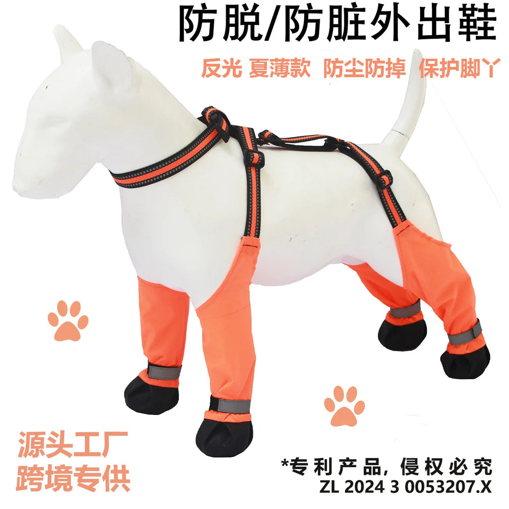 Pet products go out dog boots dog shoes anti-dirty dog shoes pet paw protector waterproof all seasons