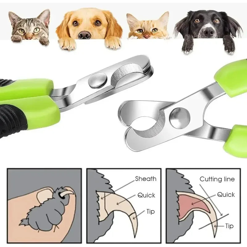 Hot Sale Cat Nail Toe Claw Clippers Trimmer Grooming Tools Animals Pet Supplies Stainless Steel Dog Nail Clipper Scissors