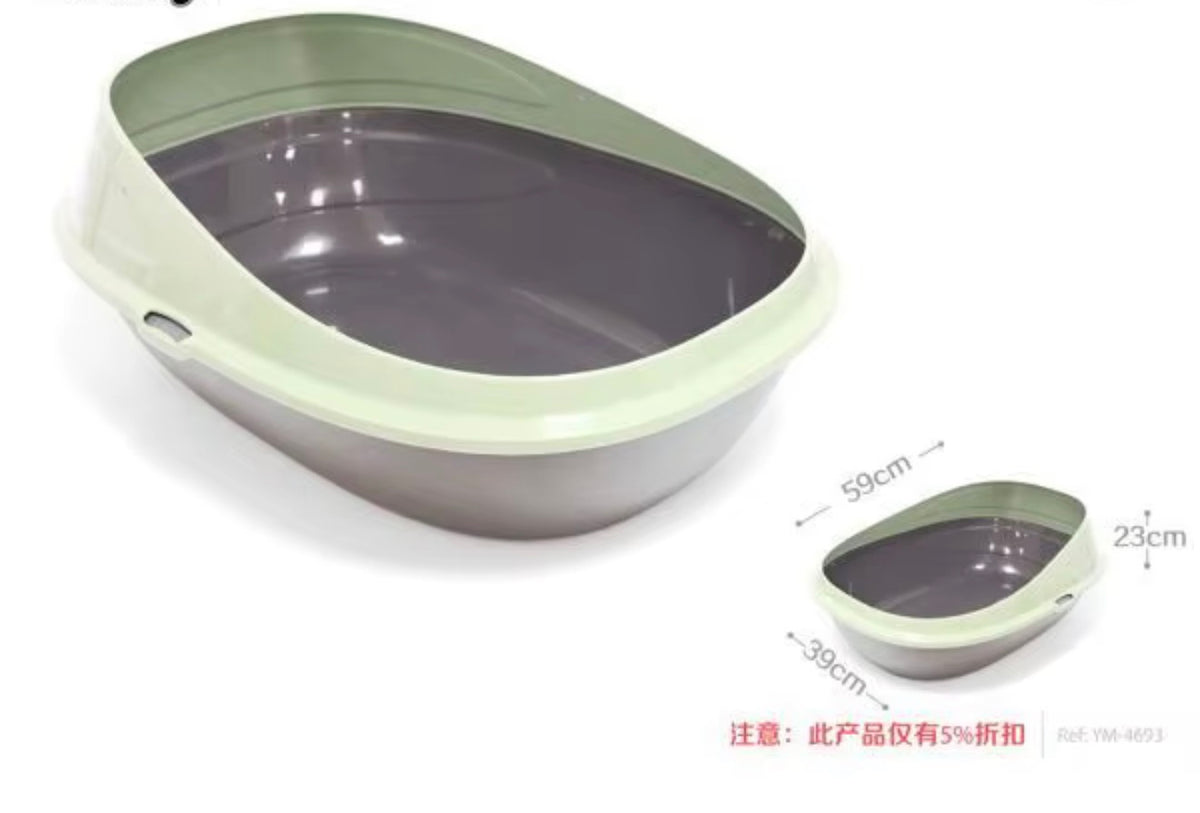 Caja de arena diseñada para gatos